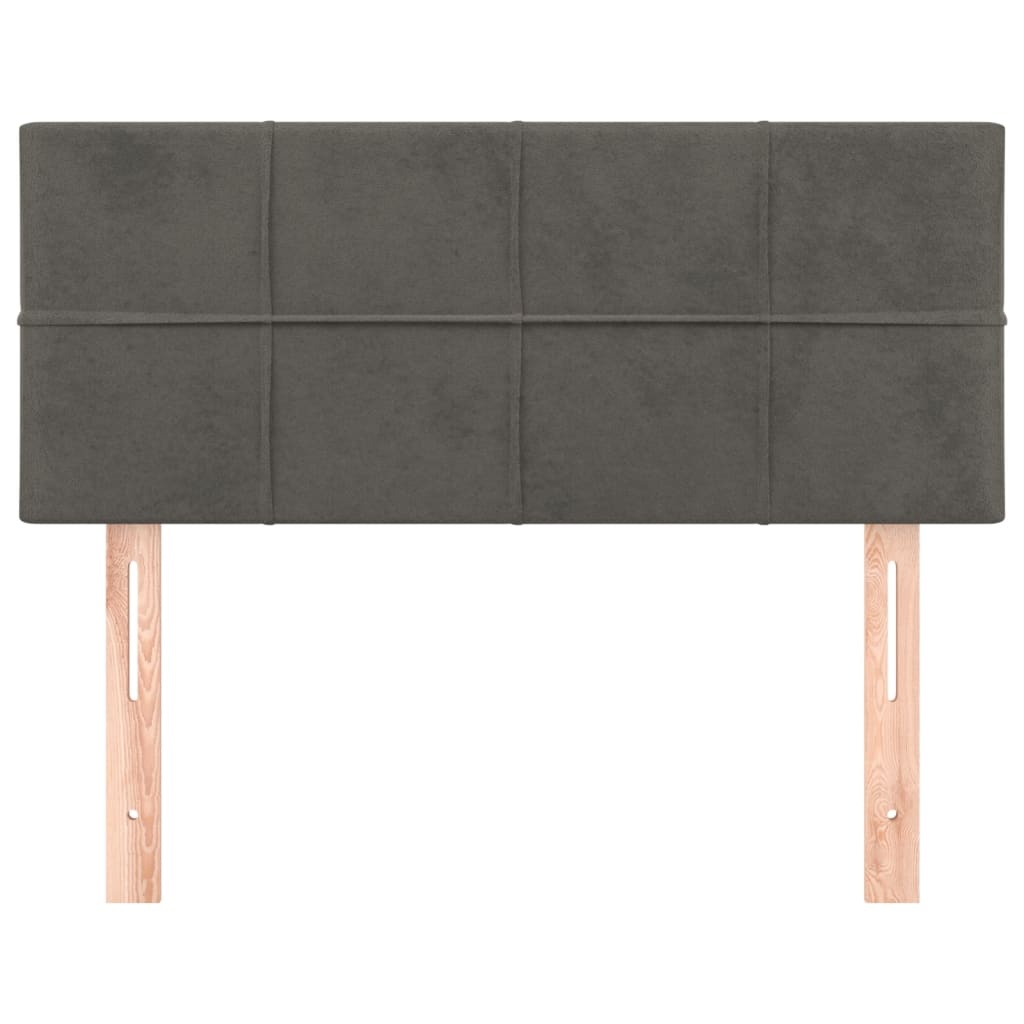 vidaXL Hoofdbord 90x5x78/88 cm fluweel donkergrijs