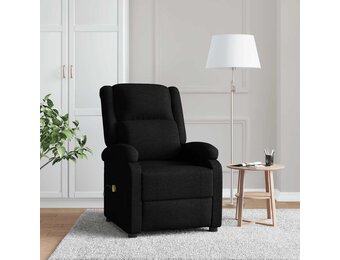 vidaXL Massagestoel stof zwart