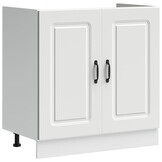 vidaXL Spoelbakonderkast Kalmar Wit 80cm - 53% Korting!