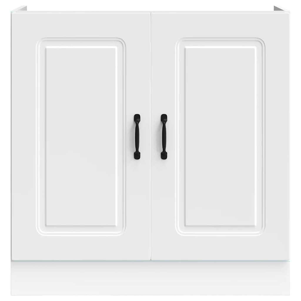 vidaXL Spoelbakonderkast Kalmar Wit 80cm - 53% Korting!