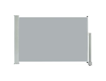 vidaXL Tuinscherm uittrekbaar 60x300 cm grijs