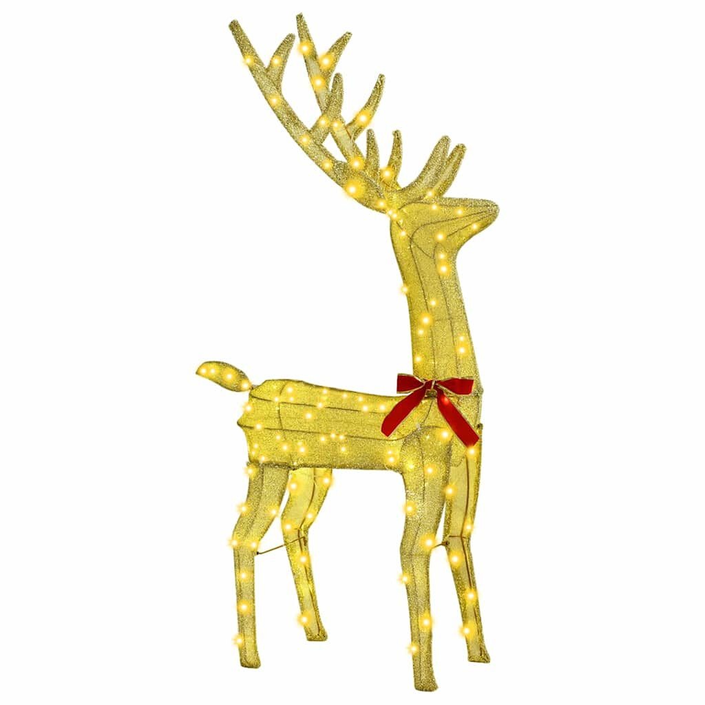 vidaXL Rendierfamilie Kerstdecoratie Warmwit - 61% Korting!