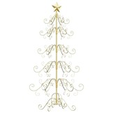 Metalen Kerstboom Goud 150cm - 72% Korting!