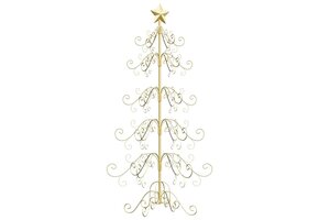 Metalen Kerstboom Goud 150cm - 72% Korting!