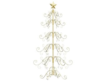 Metalen Kerstboom Goud 150cm - 72% Korting!