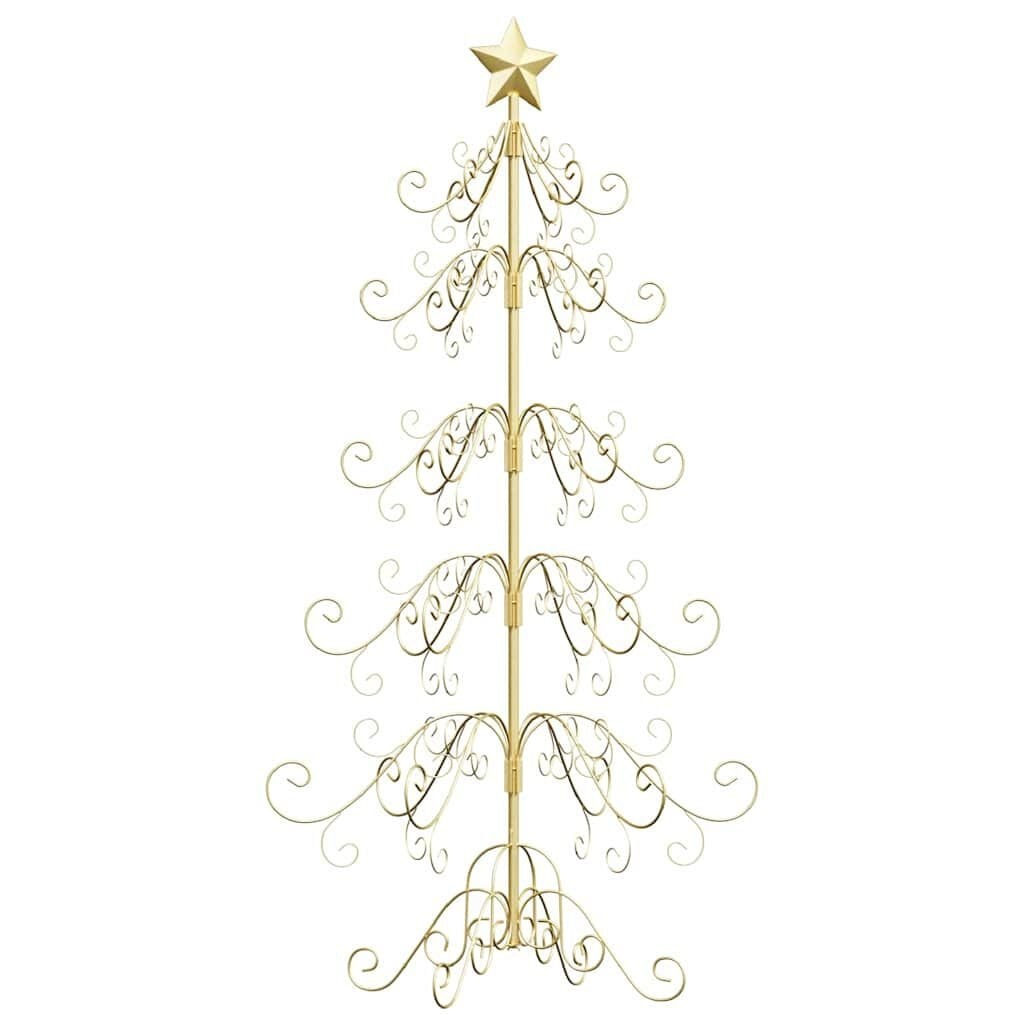 Metalen Kerstboom Goud 150cm - 72% Korting!