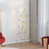Metalen Kerstboom Goud 150cm - 72% Korting!
