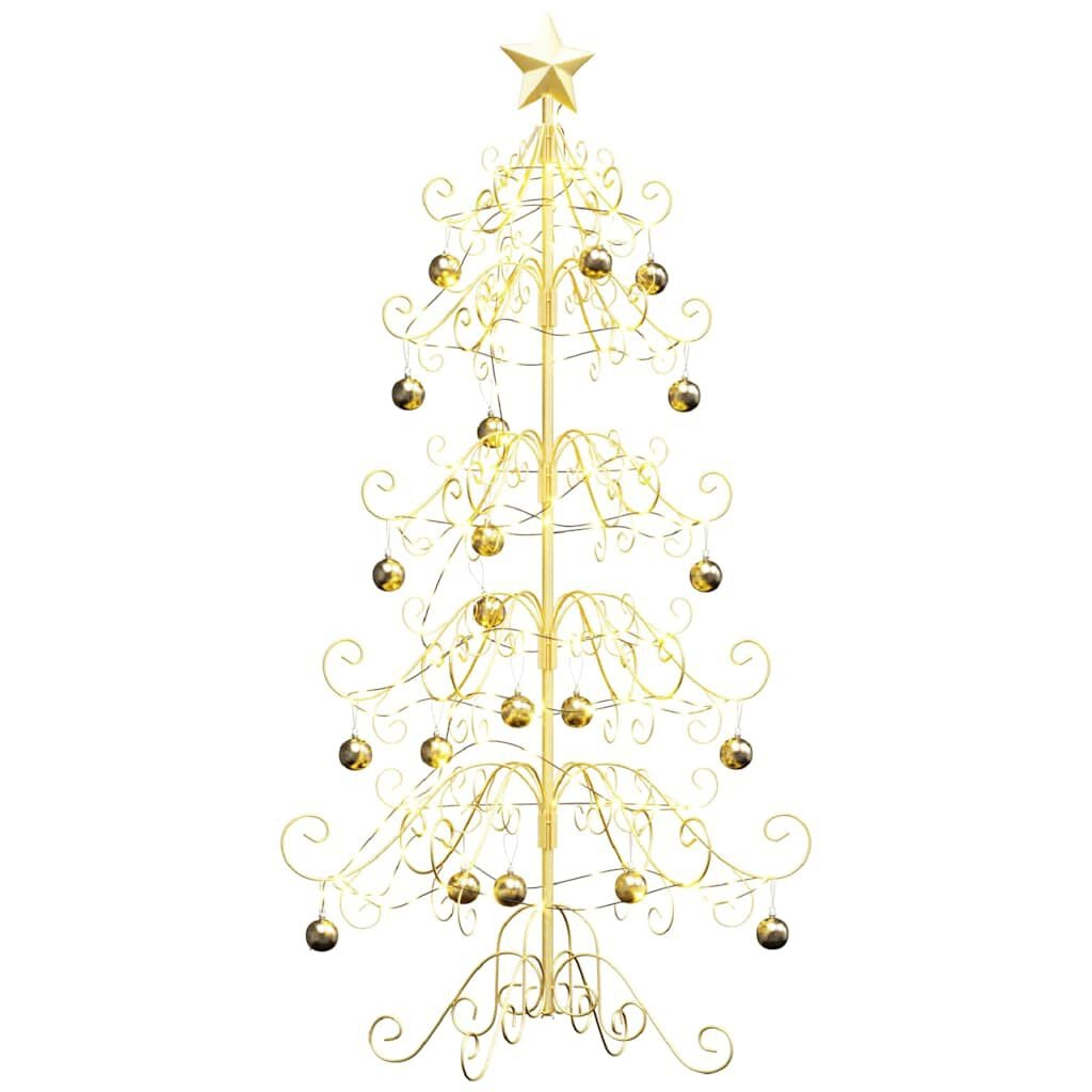 Metalen Kerstboom Goud 150cm - 72% Korting!