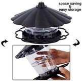 Vogelvoederhuisje om op te hangen, weerbestendig, 820ml, PP+PS, transparant voerreservoir voor tuinvogels