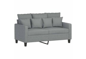 vidaXL Tweezitsbank Lichtgrijs Stof - 47% Korting!