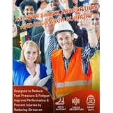 Orthopedische Werkinlegzolen Boogondersteuning tegen Vermoeidheid & Fasciitis Plantaris, Dames & Heren, Hele Dag Staan, Maat XS (36-38 EU)