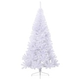 Bespaar 62%: VidaXL Halve Kerstboom 180cm Wit