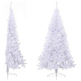 Bespaar 62%: VidaXL Halve Kerstboom 180cm Wit