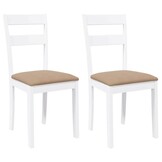 vidaXL Eetkamerstoelen Wit (2 st) - 46% Korting!