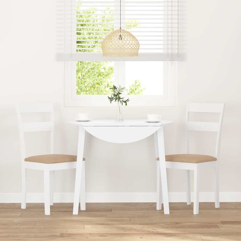 vidaXL Eetkamerstoelen Wit (2 st) - 46% Korting!