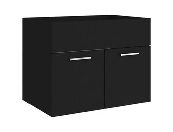 vidaXL Wastafelkast Zwart - 60x38,5x46 cm | 60% Korting!