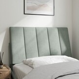 Hoofdbordkussen Fluweel Lichtgrijs 80cm - 75% Korting!