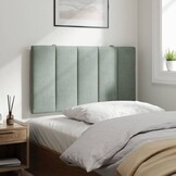 Hoofdbordkussen Fluweel Lichtgrijs 80cm - 75% Korting!