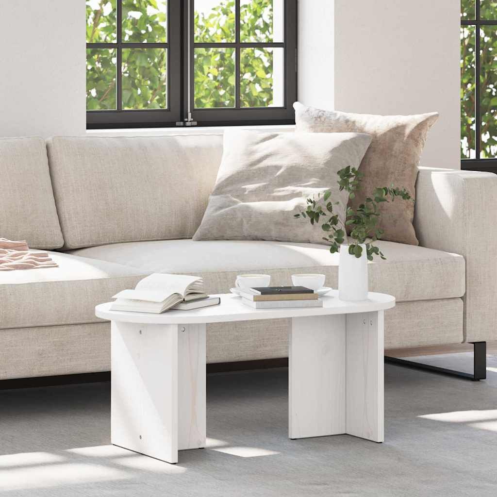 VidaXL Salontafel Wit Grenenhout - 83% Korting!
