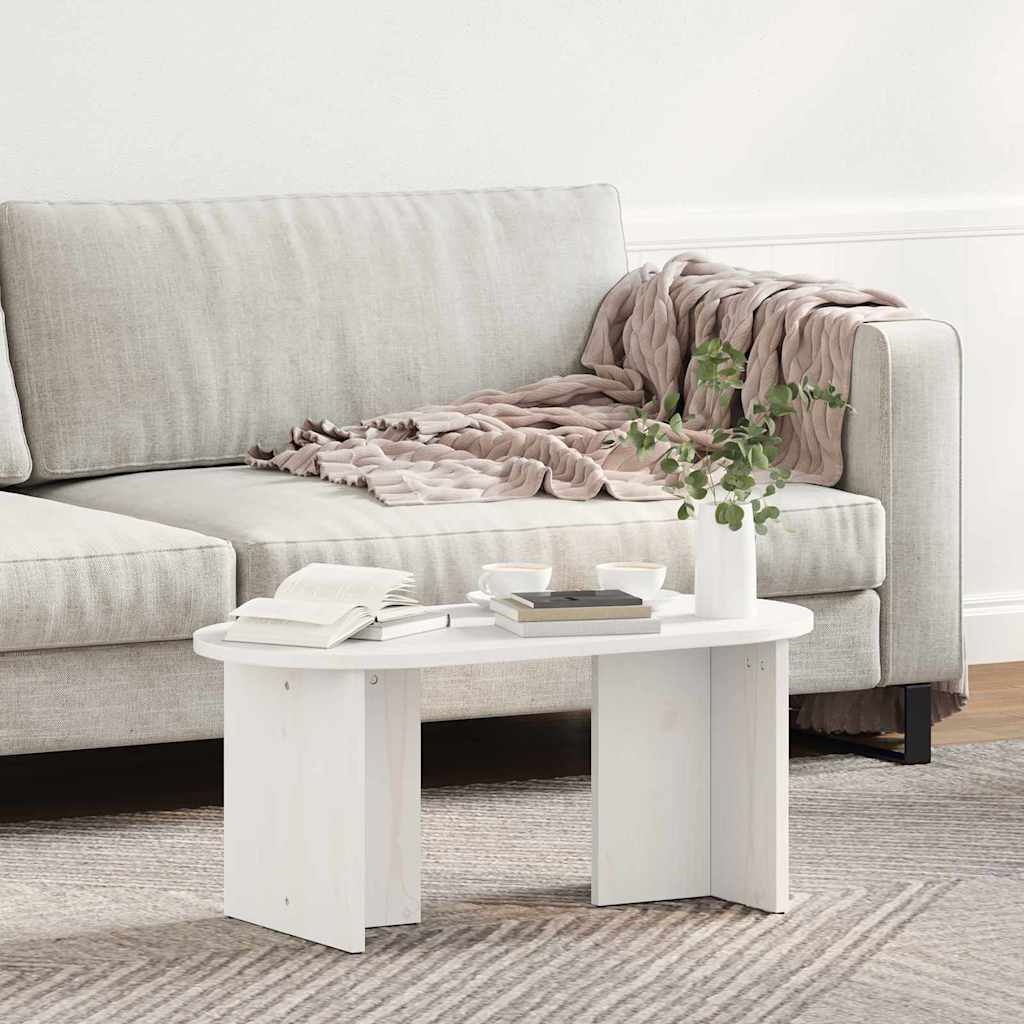VidaXL Salontafel Wit Grenenhout - 83% Korting!