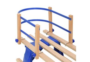 vidaXL Rugleuning Slee Multiplex Blauw - 62% Korting