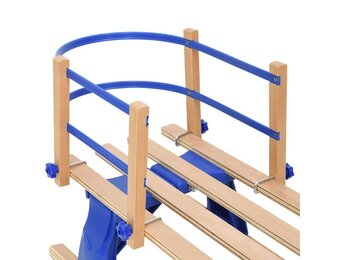 Rugleuning voor slee multiplex blauw - 71% korting