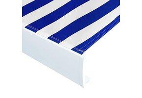 vidaXL Luifeldoek Blauw/Wit 450x300 cm - 64% Korting!