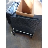 vidaXL Loungeset Zwart Poly Rattan (3-delig) - 67% Korting!
