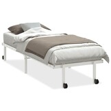 vidaXL Opvouwbaar Bedframe Staal Wit 80x200 cm - 51% Korting!