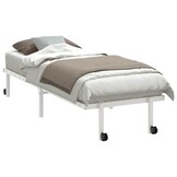 vidaXL Opvouwbaar Bedframe Staal Wit 80x200 cm - 51% Korting!