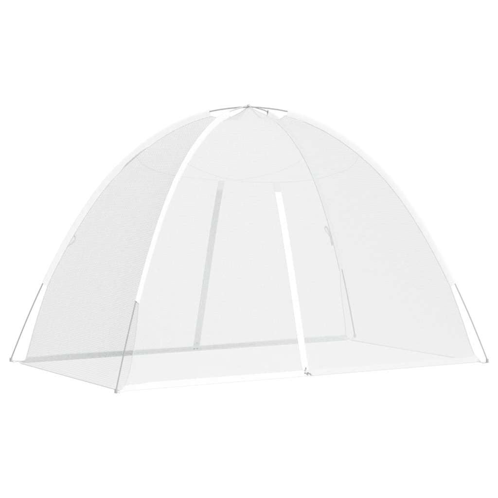 Mongoolse Klamboe met Deuren 200x120x130 cm Wit - 57% Korting!