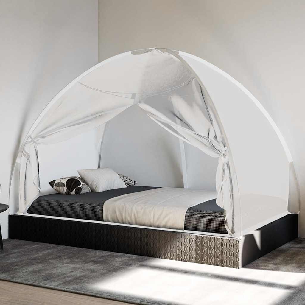 Mongoolse Klamboe met Deuren 200x120x130 cm Wit - 57% Korting!