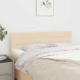 vidaXL Hoofdbord Crèmekleurig Stof | 61% Korting