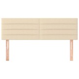 vidaXL Hoofdbord Crèmekleurig Stof | 61% Korting