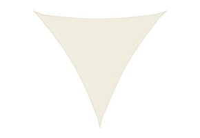 vidaXL Driehoekig Zonnescherm 4,5m - Crème - 40% Korting