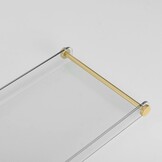 Acryl Badkuip Dienblad 80cm met Gouden Handgrepen - 52% Korting!