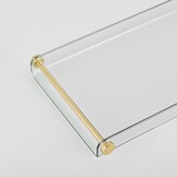 Acryl Badkuip Dienblad 80cm met Gouden Handgrepen - 52% Korting!