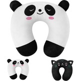 Nekkussen Traagschuim U-vormig - Wit Panda - 38% Korting!
