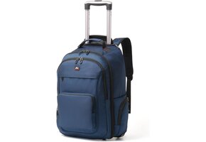 2-in-1 Reistrolley Rugzak Blauw - 40% Korting!