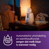 Philips Avent Premium 2-in-1 verwarmer & sterilisator - met waterbadtechnologie volgens ziekenhuisnormen, slimme temperatuursensor, voorkomen van hete plekken, SCF359/00