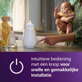 Philips Avent Premium 2-in-1 verwarmer & sterilisator - met waterbadtechnologie volgens ziekenhuisnormen, slimme temperatuursensor, voorkomen van hete plekken, SCF359/00