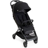 Chicco We kinderwagen, opvouwbaar, ultralicht, van 0 maanden tot 22 kg, kantelbaar, met slaappositie, gevoerde schouderbanden, compacte sluiting, bekleding en regenbescherming, zwart