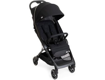 Chicco We kinderwagen, opvouwbaar, ultralicht, van 0 maanden tot 22 kg, kantelbaar, met slaappositie, gevoerde schouderbanden, compacte sluiting, bekleding en regenbescherming, zwart