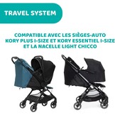 Chicco We kinderwagen, opvouwbaar, ultralicht, van 0 maanden tot 22 kg, kantelbaar, met slaappositie, gevoerde schouderbanden, compacte sluiting, bekleding en regenbescherming, zwart