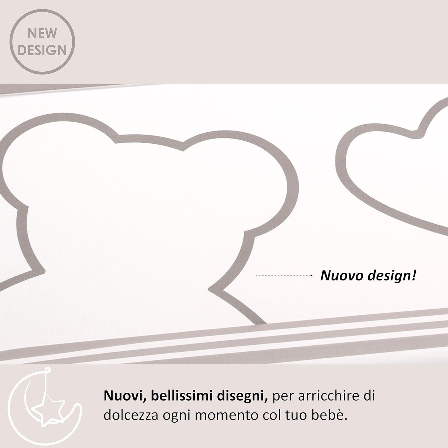 Italbaby 050.6010 wikkelonderlegger, PVC, 2 zijden Veelkleurig.