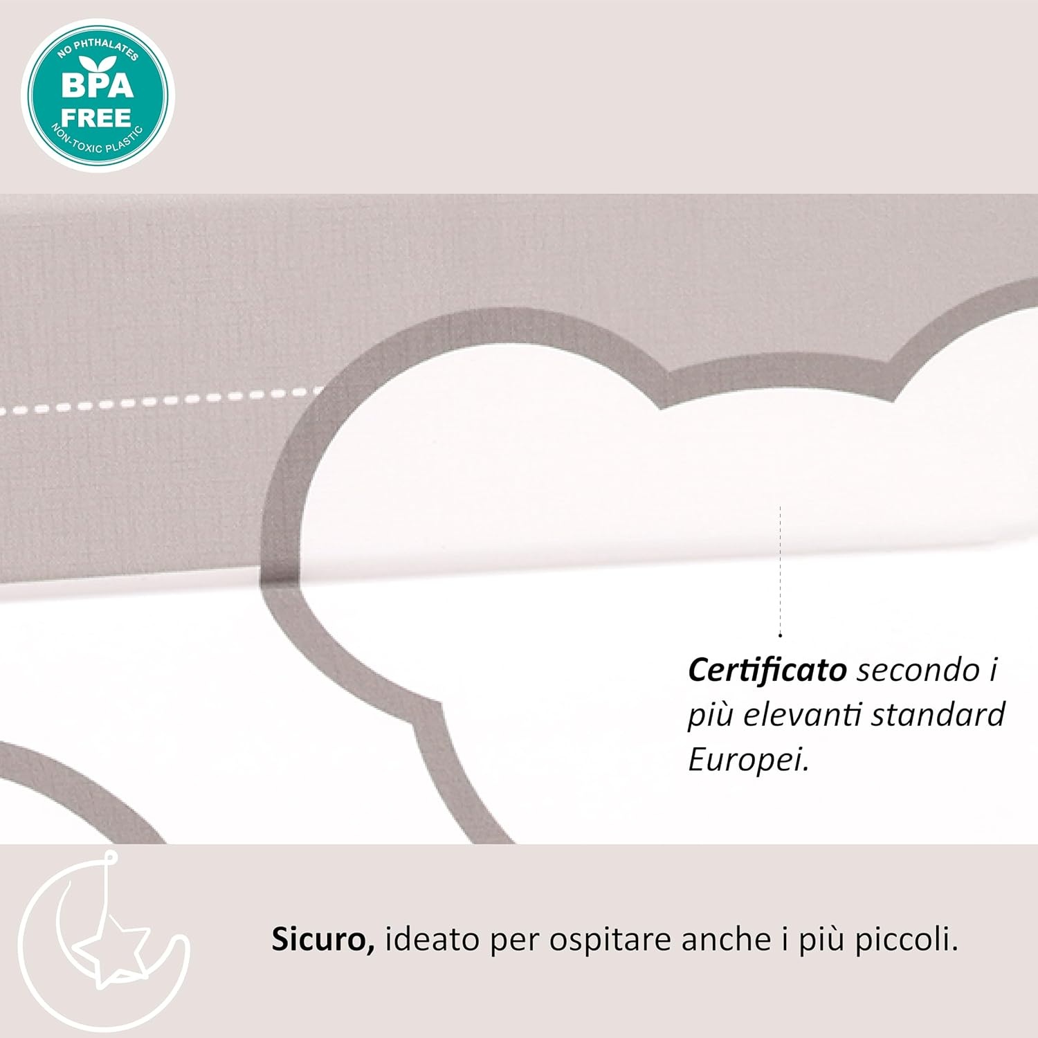Italbaby 050.6010 wikkelonderlegger, PVC, 2 zijden Veelkleurig.