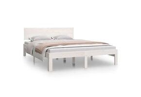 vidaXL Houten Bedframe Wit 135x190cm | 54% Korting