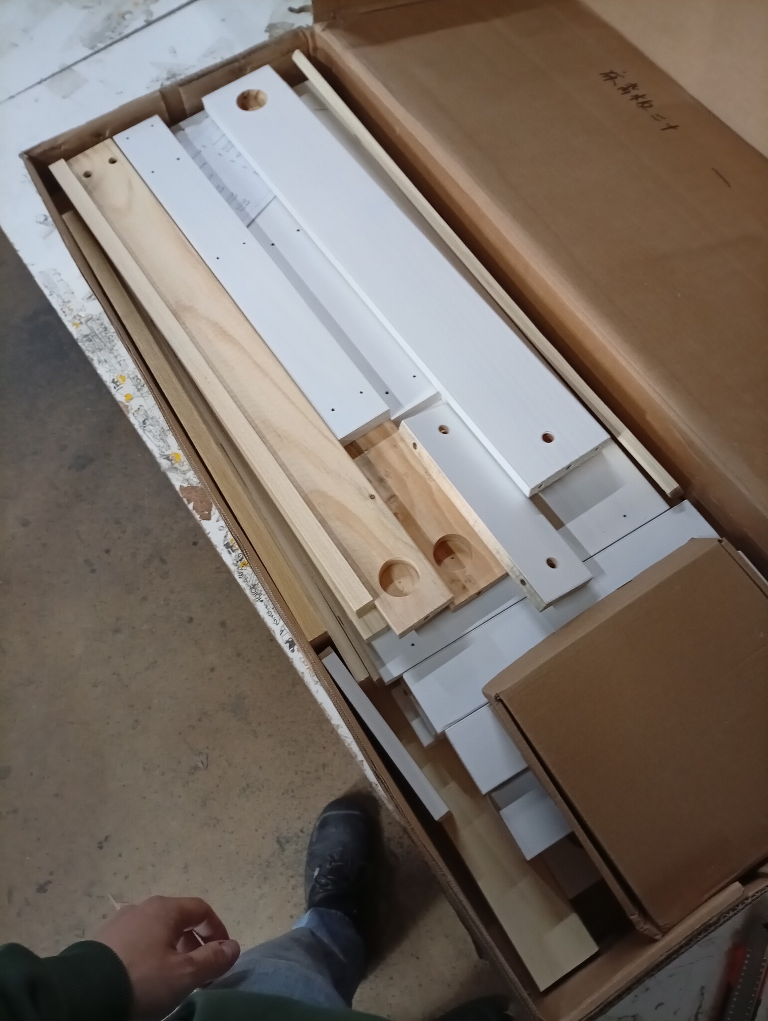 vidaXL Bedframe massief hout wit 135x190 cm