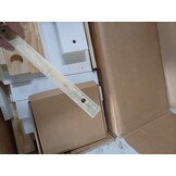 vidaXL Bedframe massief hout wit 135x190 cm