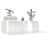 vidaXL Tv-meubel 100x30x30 cm bewerkt hout wit